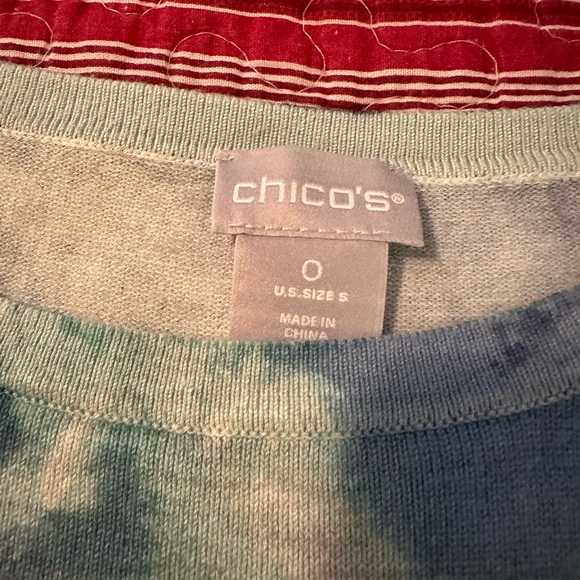 Chico's Multicolor Artistic Long Sleeve Top - Picture 10 of 10